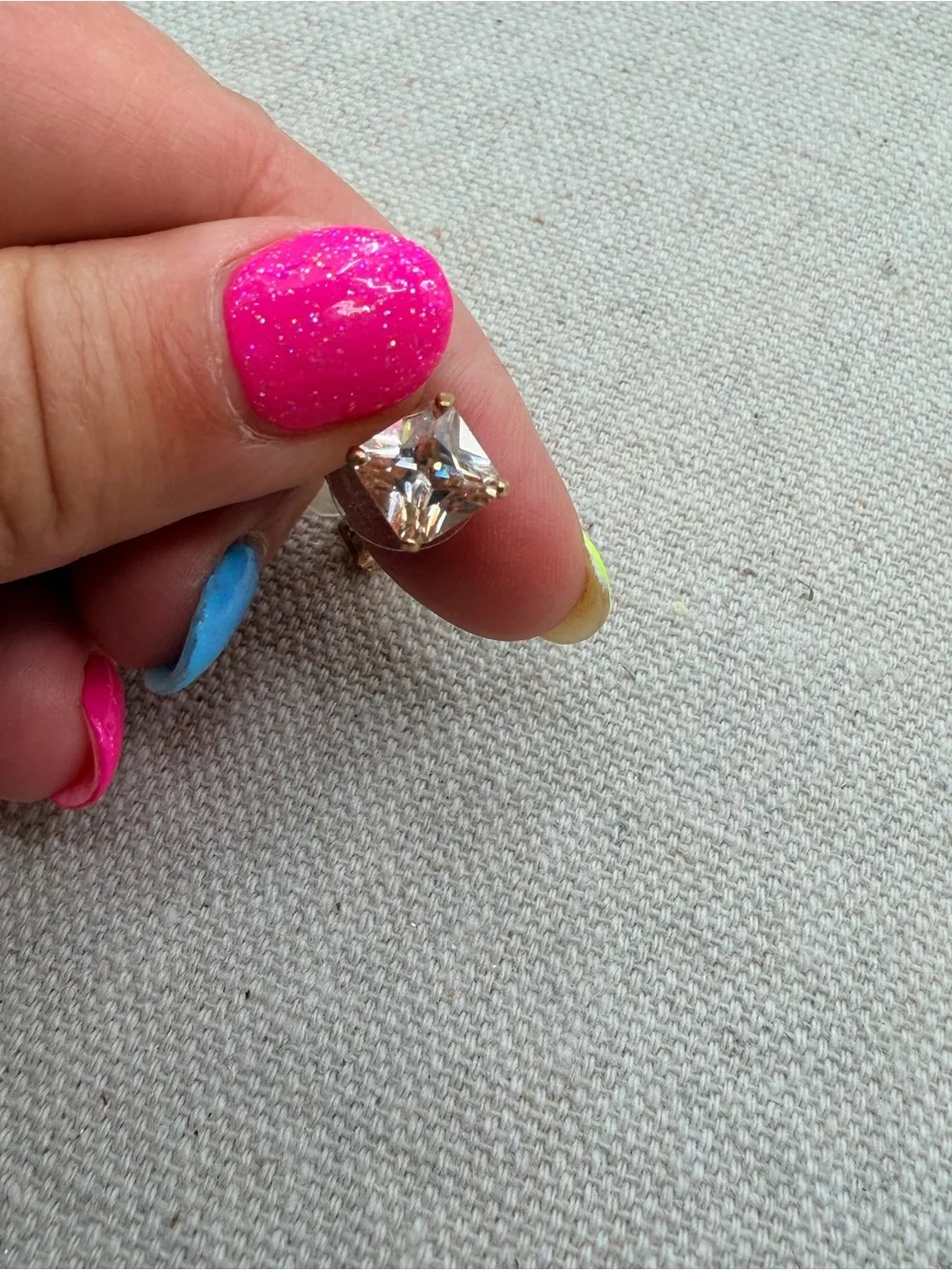 Gold Square Stud Earrings - Women's Jewelry